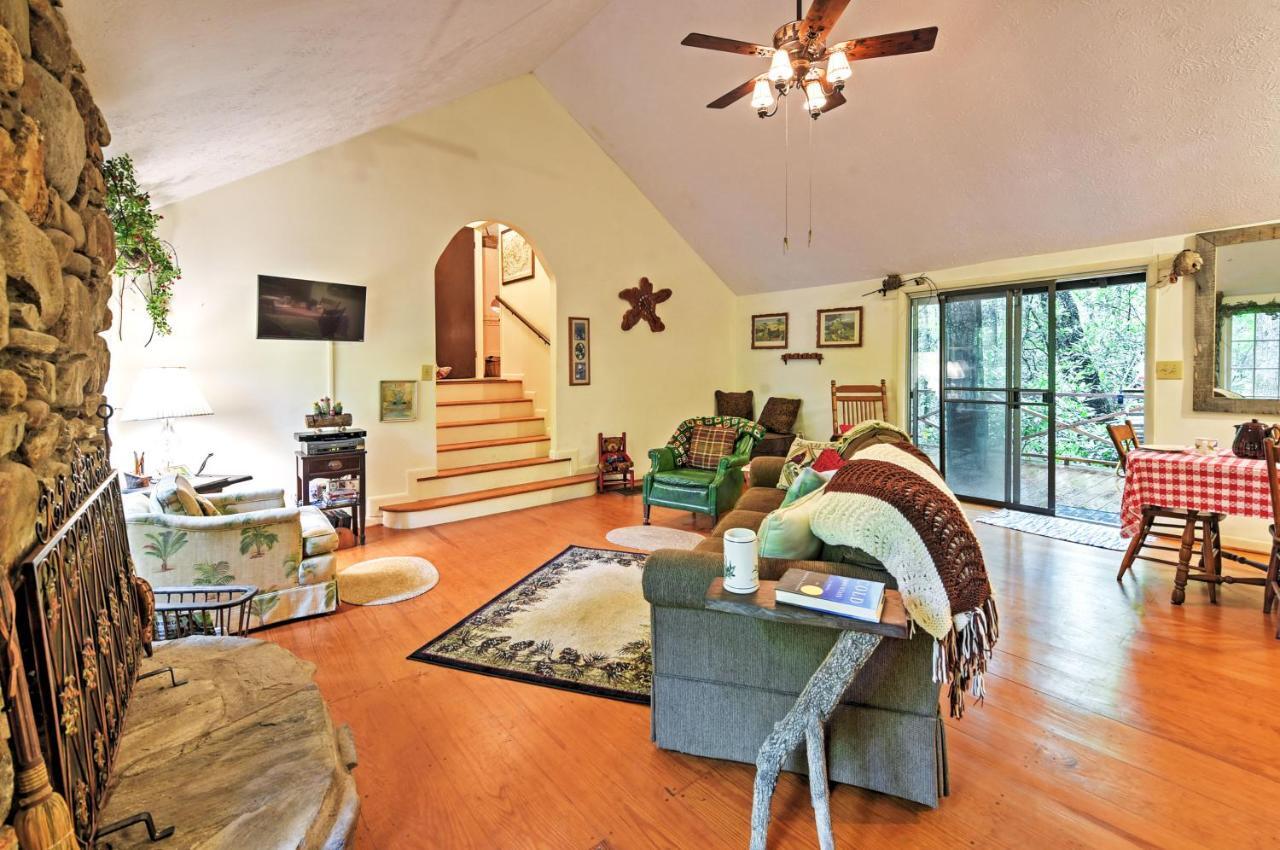 Serene Creekside Cottage Near Asheville Fire Pit Candler Extérieur photo
