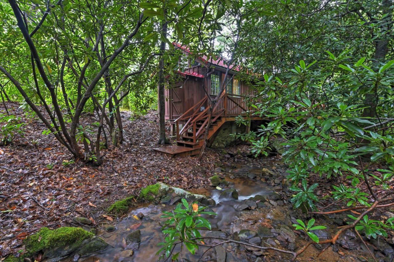 Serene Creekside Cottage Near Asheville Fire Pit Candler Extérieur photo