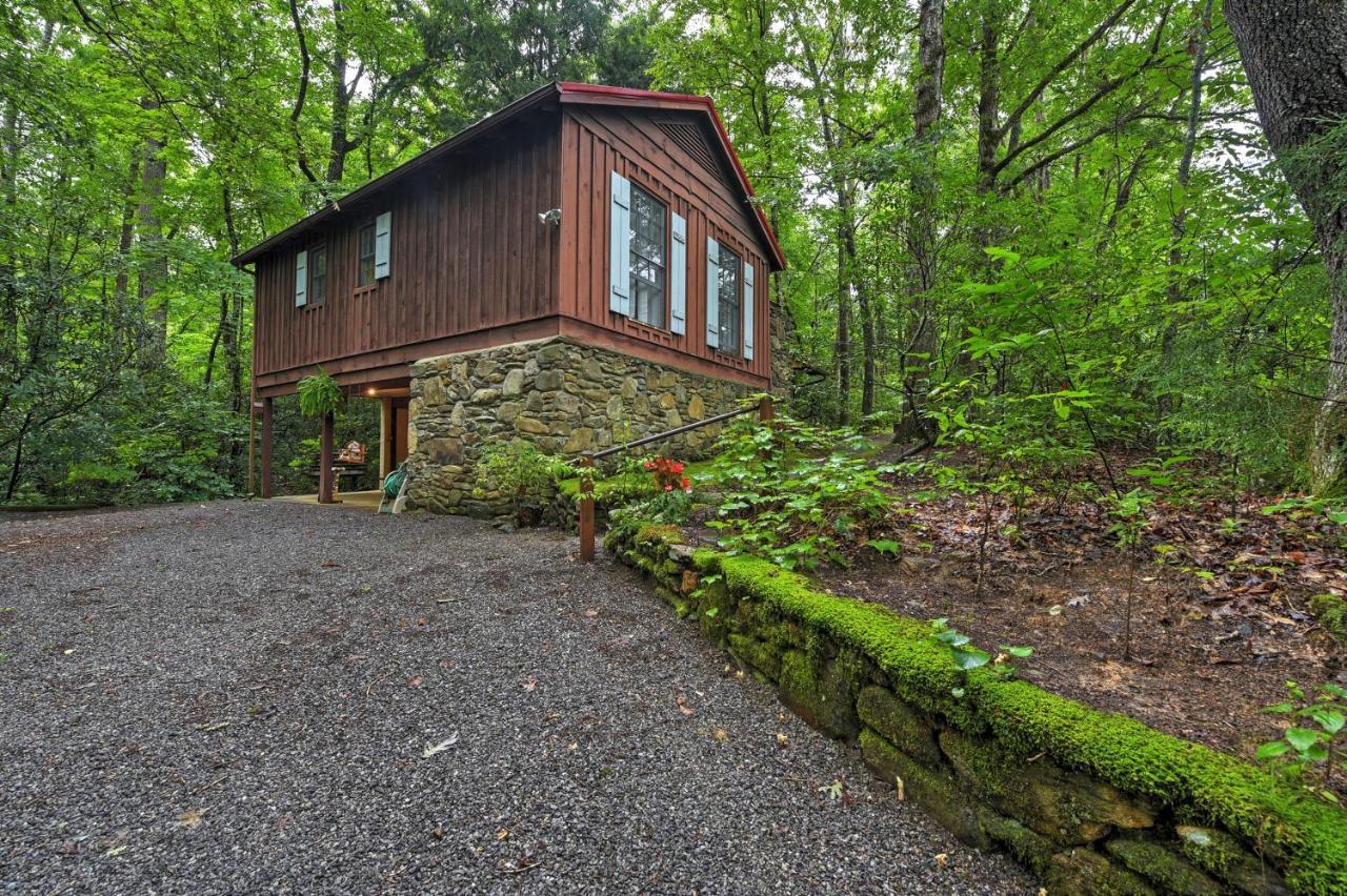 Serene Creekside Cottage Near Asheville Fire Pit Candler Extérieur photo